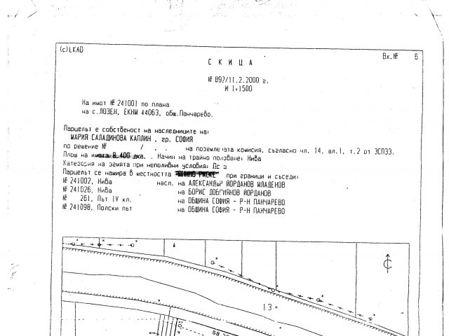 Продава Парцели Промишлени София с. Лозен  378000 EUR - снимка 1